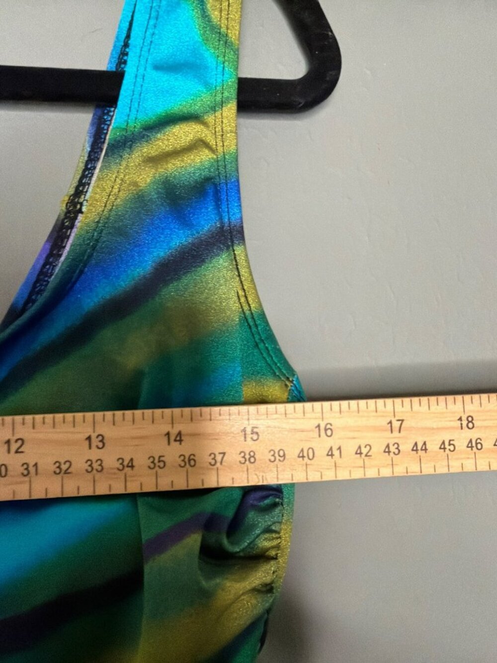 VTG Longitude 27613 Women's 14 One-Piece Colorful Blue Swimsuit - Picture 5 of 9